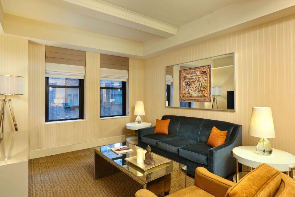 The Benjamin Royal Sonesta New York Guestroom Seating Area