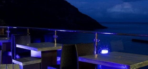 The Lugger Hotel Balcony Night View