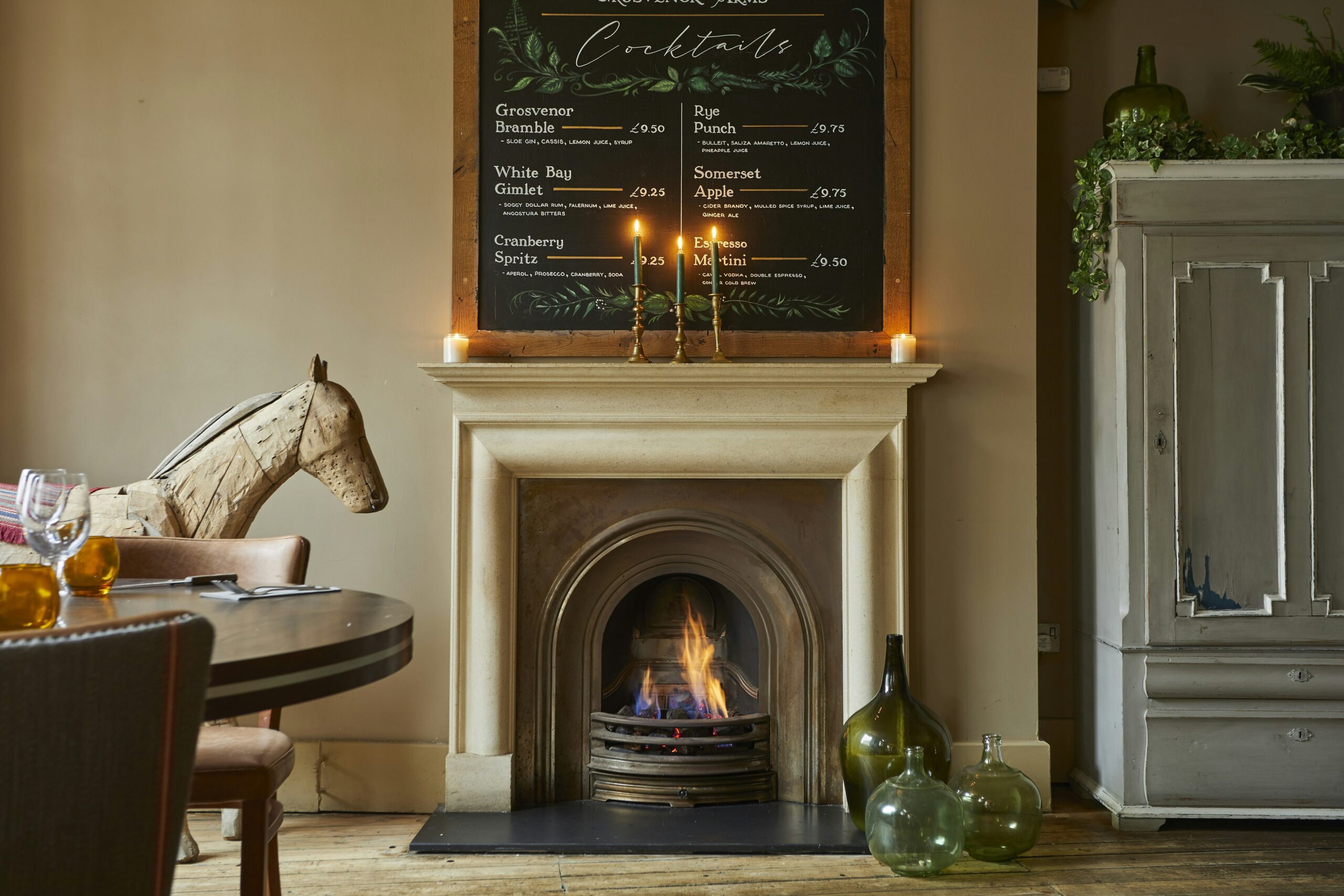 Grosvenor Shaftesbury Jan 2023, hotel, bar restaurant, Dorset