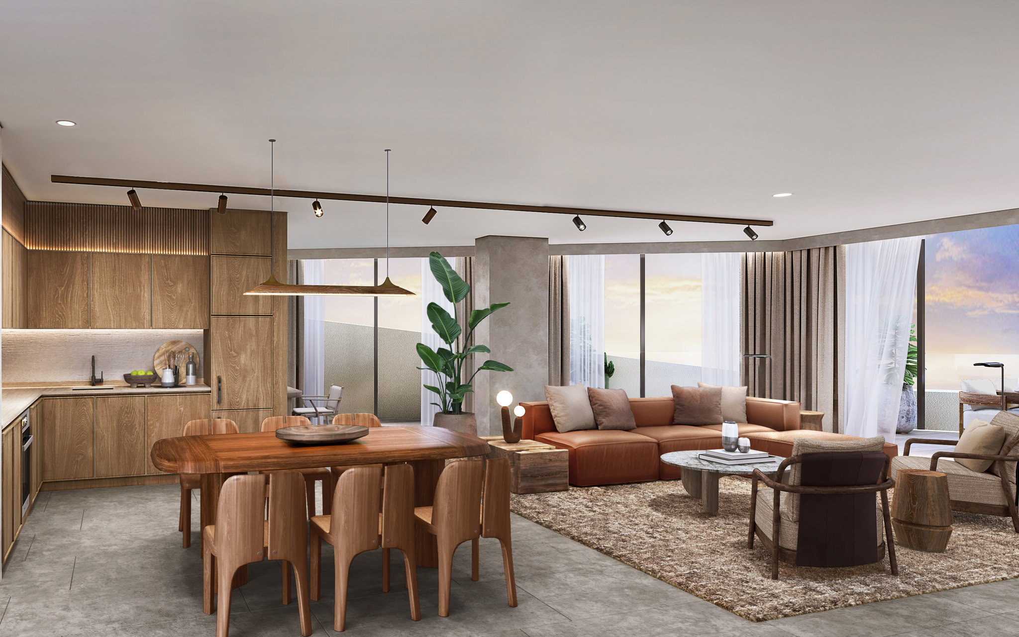 AX_The_Heights_Residences_-Kitchen___Living_Room_Area_S