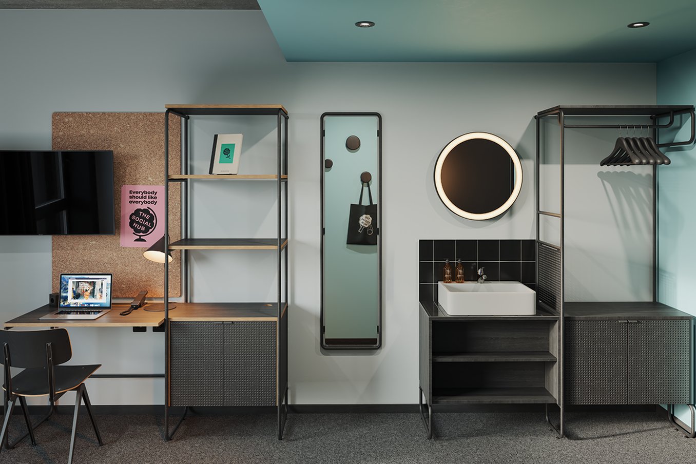 TheSocialHub_Glasgow_Interior_Render_Student_Standard-Sin_S