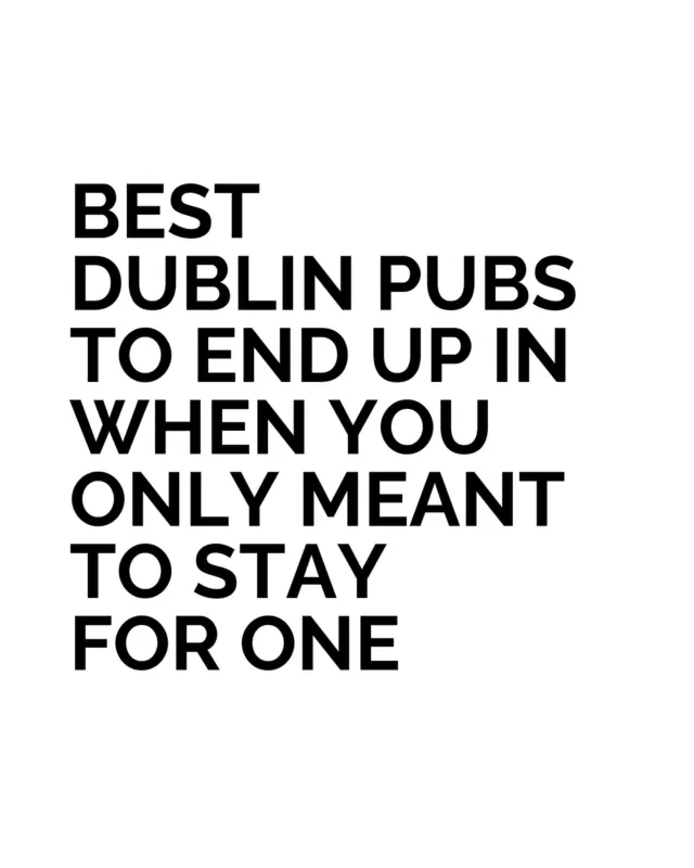 Dublin doesn’t need to try hard when it comes to pubs. It’s not about finding one - it’s about choosing where to start. The Brazen Head claims history, but locals know the real character is spread across the city. The Stag’s Head, Neary’s, Searson’s - each one has its own rhythm, and you don’t need to plan the night to end up staying longer than expected. 

The pours are solid, the rooms are built for conversation, and no one’s in a rush. Dublin is one of the best cities in the world for a proper pub crawl.

Which one are you slipping into first?

#BestLovedHotels #hotels #travel #DUBLIN