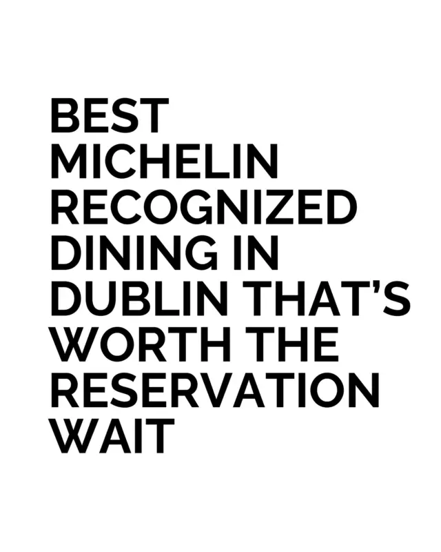 Dublin’s restaurant scene is better than most people realise. You’ll find places doing food that’s clever, beautifully made, and actually enjoyable to eat - not just made for photos (but the photos will be stunning too). Some of the best spots are tucked away, but once you’re in, you’ll get why they’re always booked. 

If you’re into thoughtful menus and low-key rooms that overdeliver, you’ll want to plan ahead. Honestly, it’s one of the best cities for food right now and no one’s shouting about it.

If you had one night in Dublin, which table would you try to get?

#BestLovedHotels #hotels #travel #DUBLIN