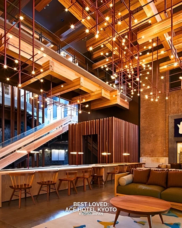 Ace Hotel Kyoto hits the mark for travellers who want a stay that feels connected to the city. It’s right in the centre, so you can walk to most of what matters, but the hotel itself is also a reason to pause. The rooms are minimal with subtle nods to Kyoto’s craft heritage. Communal spaces are calm with art, music, and natural light setting the tone. The on-site restaurant is super cute, and the bikes are perfect for getting around. If you’re into places where design meets location in a way that feels easy and intentional, start here.

Planning a trip to Kyoto? Why not stay somewhere that feels like part of the city?

#BestLovedHotels #hotels #travel #Japan