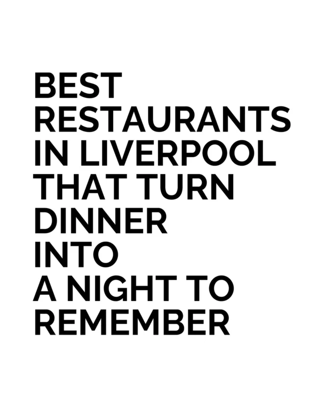 Liverpool has become one of the best places in the UK for dining that feels as exciting as the city itself. A night here can take you from sky-high tables with views stretching across the Mersey to warm dining rooms that carry a sense of history, to vibrant spaces where food, music and conversation flow late into the evening. Each restaurant shapes the night differently, but all share the same focus on atmosphere and detail that make meals memorable. 

This is a city where dinner naturally turns into the highlight of the trip. If you are planning where to eat in Liverpool, which restaurant would you choose for a night to remember?

#food #travel #liverpool #UK #restaurants