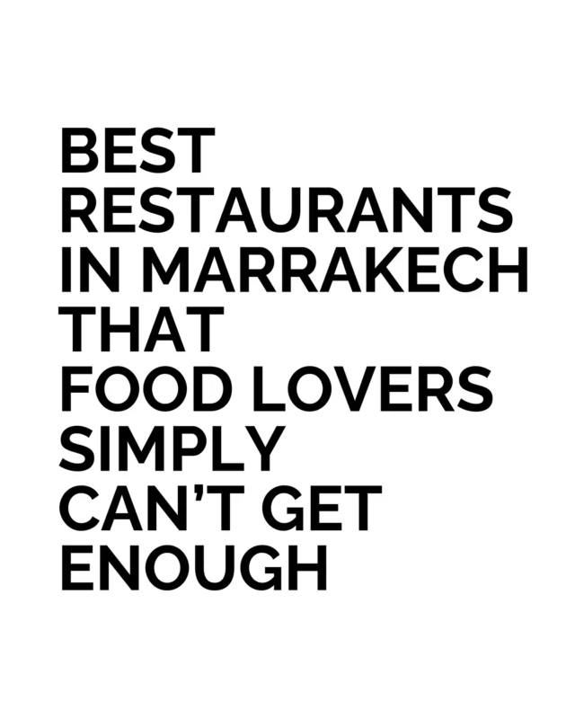 Marrakech is a city where food and culture are inseparable. Exploring its dining scene reveals restaurants that feel like destinations in their own right, each with its own rhythm and sense of place. 

Lantern-lit courtyards create an atmosphere of intimacy, while rooftops open onto sweeping views of the medina. Inside, intricate design details frame meals that balance Moroccan heritage with a contemporary touch. These are the places food lovers seek out when searching for the best restaurants in Marrakesh, where each dish feels connected to the city’s spirit. Dining here is about more than taste, it is about memories too. 

Which table in Marrakesh would you choose first?

 #hotels #travel #morocco #marrakech #restaurants