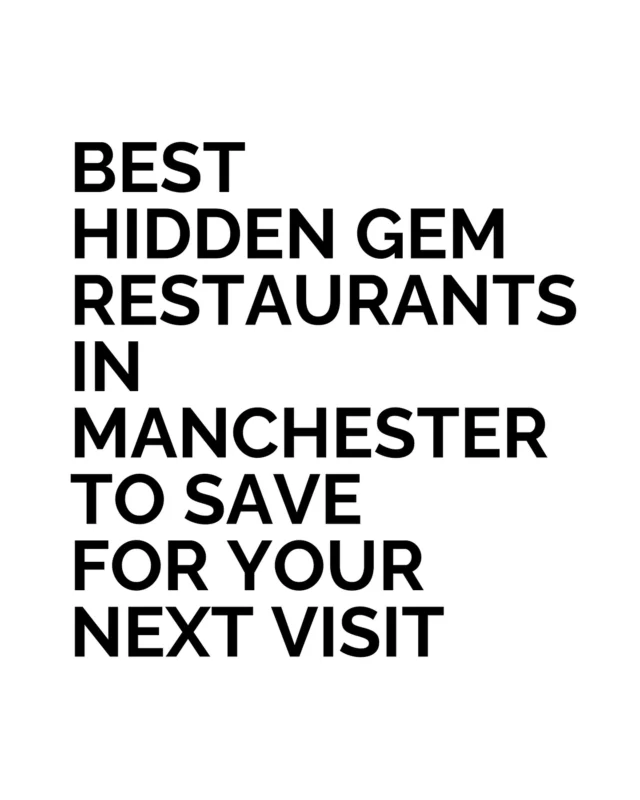 Manchester doesn’t give up its best easily. You have to earn them. The real dining scene hides behind unmarked doors, under soft lighting, in rooms where the conversation moves slower than the cocktails. These aren’t restaurants you stumble into; they’re ones you get told about - quietly, by someone who knows. 

For tthose who crave experience over exposure, these are the best hidden gem restaurants in Manchester. The kind that remind you why discovery still matters. Which one would you try first?

#BestLovedHotels #hotels #travel #manchester #restaurants