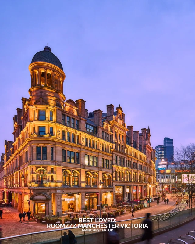 Inside Manchester’s Corn Exchange, history meets understatement. Roomzzz Manchester Victoria gives the city’s energy a quiet backdrop - and rooms that hold their own character. Step outside and the streets shift between shopping, music, and motion. Stay in and the noise fades, replaced by calm and brickwork that remembers another century. 
For travellers searching for the best places to stay near Manchester Arena or in the city centre, this address captures Manchester’s modern rhythm within its old walls. Have you ever seen Manchester from the inside like this?
#BestLovedHotels #hotels #travel #manchester #uk