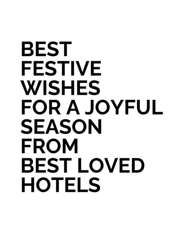 Happy holidays from Best Loved Hotels! 

We hope this season brings you warmth, comfort, and time spent with those who matter most. Here’s to simple joys, cozy moments, and making the BEST memories. 

Wishing you a season filled with peace, happiness, and everything that makes you smile.

#BestLovedHotels #hotels #travel #christmas #holidays