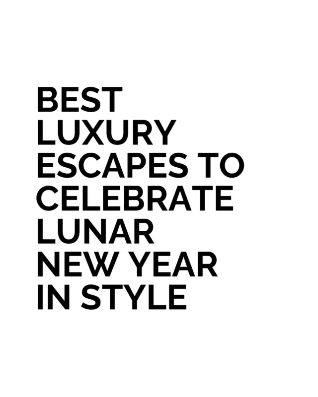 Best Loved Hotels invites you to celebrate Lunar New Year with us in style. 

Whether you’re seeking a peaceful retreat to reflect or a lively setting to embrace the festivities, our handpicked escapes offer the perfect backdrop. 

Let’s welcome the new year together with unforgettable moments, exceptional hospitality, and the celebration you deserve.

#BestLovedHotels #hotels #travel #LunarNewYear