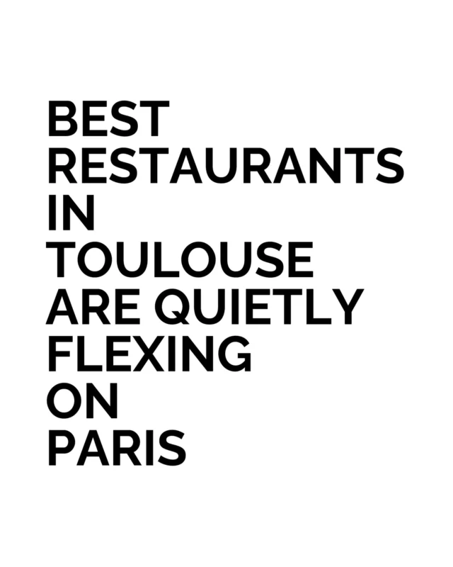 Toulouse has a way of surprising travellers who arrive curious and leave impressed. The city’s dining scene balances confidence with charm, making it one of the best places to go in France for quietly assured luxury. These restaurants attract locals who know exactly where to book and visitors who recognise quality when they see it. 

For those planning a refined city break in southern France, Toulouse delivers experiences that feel earned and memorable. The kind of meals that stay part of the trip long after the flight home. 

Which table would you choose first: Le Soulier, La Braisière, Michel Sarran, Hortus, or Au Pois Gourmand?

#BestLovedHotels #hotels #travel #toulouse