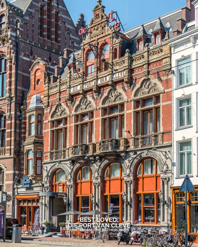 Hotel Die Port van Cleve sits just behind the Royal Palace, moments from Dam Square, placing guests at the centre of Amsterdam’s historic core. Operating since 1870, the hotel occupies three monumental buildings with a past closely linked to the city’s cultural life, including its early connection to Heineken. 

Today, 122 rooms span a range of layouts, each shaped by the building’s original character and updated with modern comforts. Public spaces remain a draw, from the long-standing Hulscher’s restaurant to the De Blauwe Parade bar, known for its Delft Blue tilework. 

This is an address chosen for location, heritage, and continuity, offering a well established base for travellers who appreciate Amsterdam through its history rather than spectacle.

#BestLovedHotels #hotels #travel #amsterdam