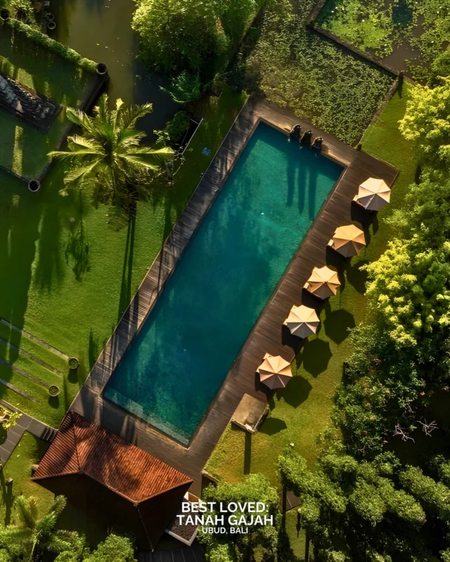 Just outside Ubud, Tanah Gajah remains one of the quieter addresses in Bali. The estate sits across six hectares of rice paddies in Kemenuh, around fifteen minutes from the centre of town and just over half an hour from Ngurah Rai International Airport.

Originally built in the 1980s as the private residence of renowned Indonesian architect Hendra Hadiprana, the property still carries the atmosphere of a personal collection. Only twenty-four villas and suites are spread across the grounds. Many include private pools, terraces and open-air bathrooms overlooking the fields.

Art runs through the entire estate. Antiques and sculptures from Hadiprana’s collection appear throughout the villas and gardens.
Guests often mention the cultural experiences, the spa and Bali’s only licensed hot air balloon.

Would Tanah Gajah be on your Bali hotel list?

#BestLovedHotels #hotels #travel #bali #ubud