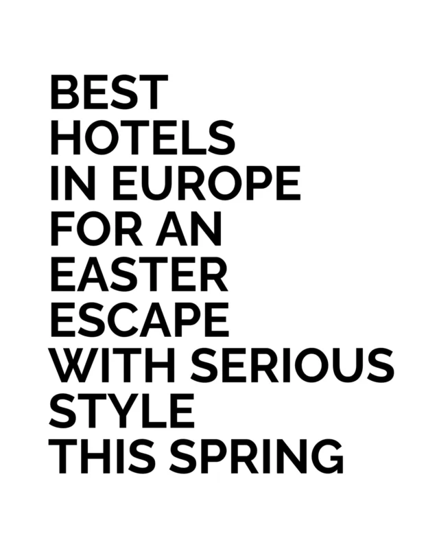 Some European hotels understand the rhythm of a long weekend better than others. Easter is when those places start appearing on travel lists again.

A coastal retreat near Knokke known for its spa culture. Valletta evenings that begin on rooftops and drift into the night. A Tuscan estate where lunch quietly turns into the entire afternoon. Porto offers sharp design and Atlantic light. High in the Caucasus mountains, Gudauri delivers altitude and striking views.

These addresses sit across very different corners of Europe yet share the same appeal. Distinct settings and strong design. 

if you are looking for the best hotels in Europe for an Easter escape which of these would you book first?

#BestLovedHotels #hotels #travel #easter #europe