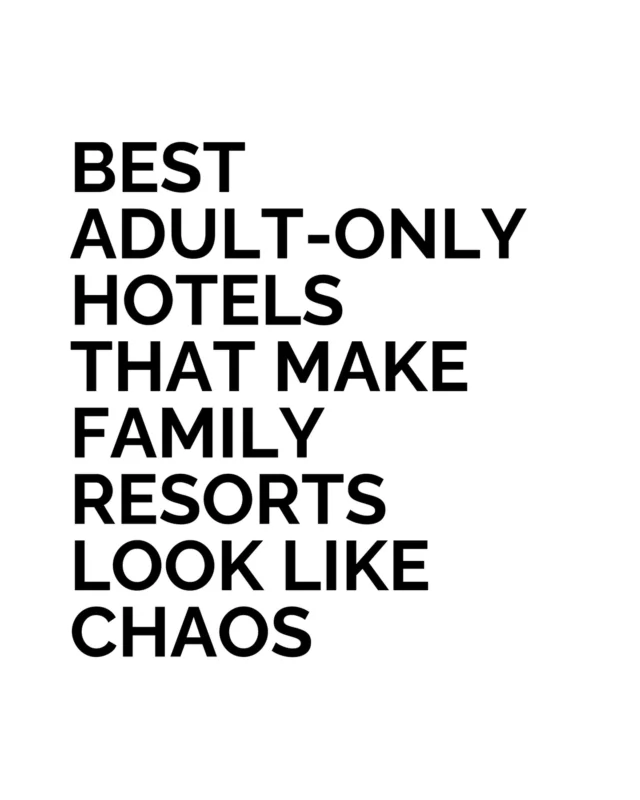 Luxury sometimes reveals itself through silence that settles around a pool in the afternoon or carries across a terrace once the day begins to slow. Adult-only hotels understand the value of that atmosphere. The absence of noise becomes part of the experience.

Across destinations such as Palm Springs, Sylt, Lisbon, Malta and Mykonos, certain hotels have built their appeal around that simple promise. Guests arrive knowing the tone will remain calm from morning to night. It is a different kind of luxury that allow guests to pause for a few days.

Which of these would you reserve for a few quiet days away?

#BestLovedHotels #hotels #travel #adultonlyhotels