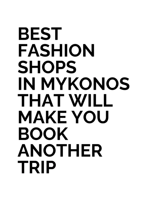 Mykonos has always had a reputation for excess, yet its fashion scene operates with far more restraint than expected. The most interesting boutiques sit quietly within the whitewashed streets, drawing in those who know where to look.

These are some of the best places to shop in Mykonos for fashion that travels well beyond the island.
Which one would you step into first?

#BestLovedHotels #hotels #travel #mykonos #greece