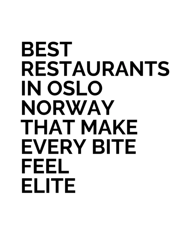 In Oslo, fine dining has moved from local secret to global reference point. The city’s top kitchens focus on seasonal Nordic produce, precise technique and tight tasting formats that reward attention. Sustainability is built into sourcing, with menus shaped by what arrives that day. Wine programmes show depth, often matching the pace of the food. Among the best places to eat in Oslo for serious food travel right now. 

Would you plan a trip around restaurants or discover them along the way?

#BestLovedHotels #hotels #travel #Norway #Oslo