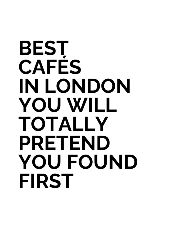 London’s café scene is packed, but every so often, you stumble into a spot that feels like a well-kept secret. The kind of place you casually mention like you’ve always known it - where the coffee’s excellent and the setting makes you linger. 

A flat white in a functioning church with stained glass and vaulted ceilings? That’s not just a vibe, it’s a revelation. Down in Shoreditch, bikes, exposed brick, and espresso come together in one of the coolest cafés in London - no filters needed. Meanwhile, over in Notting Hill, there’s a café-meets-showroom that feels like stepping into the pages of an interiors magazine. 

From hidden garden rooms to Tiffany-blue booths at Harrods, these are the best cafés in London you’ll want to gatekeep - until you can’t.

#BestLovedHotels #hotels #travel #London #cafe