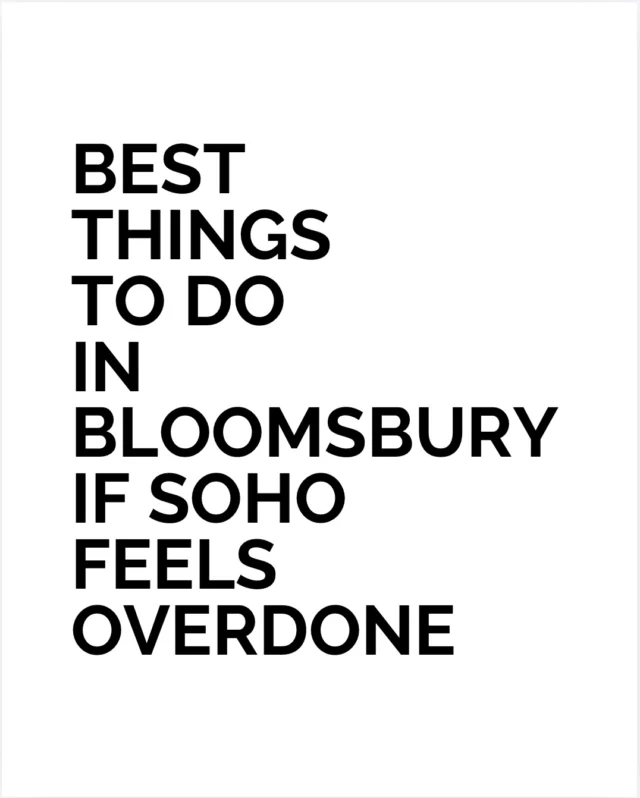 Bloomsbury has quietly become one of the best places in London for people who book restaurants and bars as carefully as hotels. 

Riding House brings the all-day crowd of fashion buyers, creatives and gallery regulars, while Dalloway Terrace stays booked for long lunches and late dinners hidden behind flowers and candlelight. The Coral Room delivers old-school cocktail glamour near the British Museum, and The Bloomsbury Club leans into richer interiors and after-dark energy. 

These addresses work because they understand atmosphere, pacing and good hospitality in a part of London that suddenly feels exciting again. 

Which would you book first?

#BestLovedHotels #hotels #travel #London #Bloomsbury