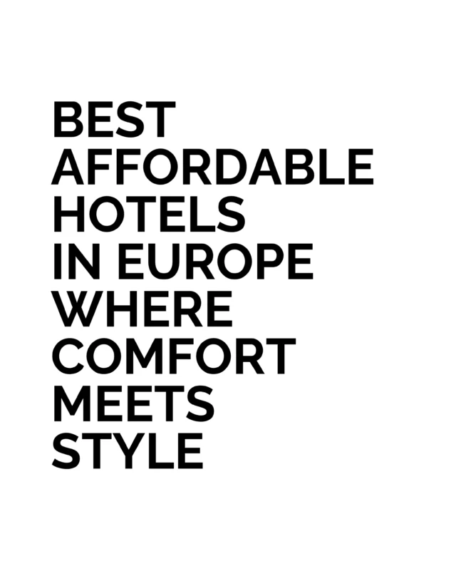 Traveling on a budget doesn’t mean staying somewhere boring. 

Across Europe, there are stylish, affordable hotels that put you right in the heart of the action - whether it’s a buzzing nightlife scene, a creative cultural hub, or a laid-back coastal escape.

#BestLovedHotels #hotels #travel #Europe