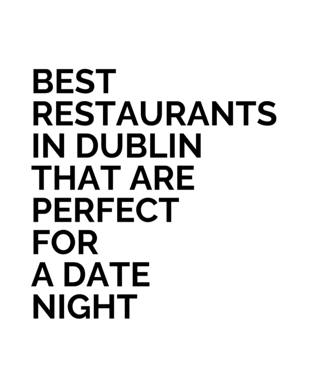 Dublin has become one of Europe’s most interesting cities for eating out, with restaurants matching serious cooking with personality, strong design and a distinctly local point of view. 
 
The city’s dining scene now stretches well beyond the traditional Irish pub, with ambitious chefs, inventive menus and intimate neighbourhood addresses giving date night a genuine sense of occasion. 
 
For couples planning a weekend in Dublin, dinner has become one of the strongest reasons to book the trip. Whcih one would you poick first?
 
#BestLovedHotels #hotels #travel #Dublin #Ireland