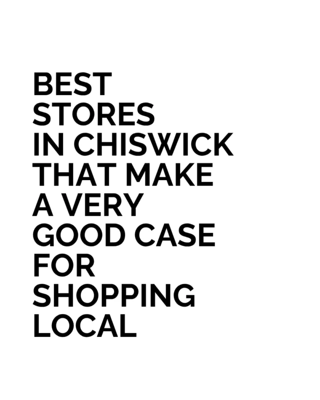 Shopping in Chiswick is best approached with a little time and an open mind. A browse can turn up something for your wardrobe or something you suddenly want to take home, even when you came out for coffee. 
 
Our pick of Chiswick shops is for those who enjoy choosing things in person and finding their own favourites. Keep it handy for your next visit to west London. 
 
What usually catches your eye first: something to wear or something for your home?
 
#BestLovedHotels