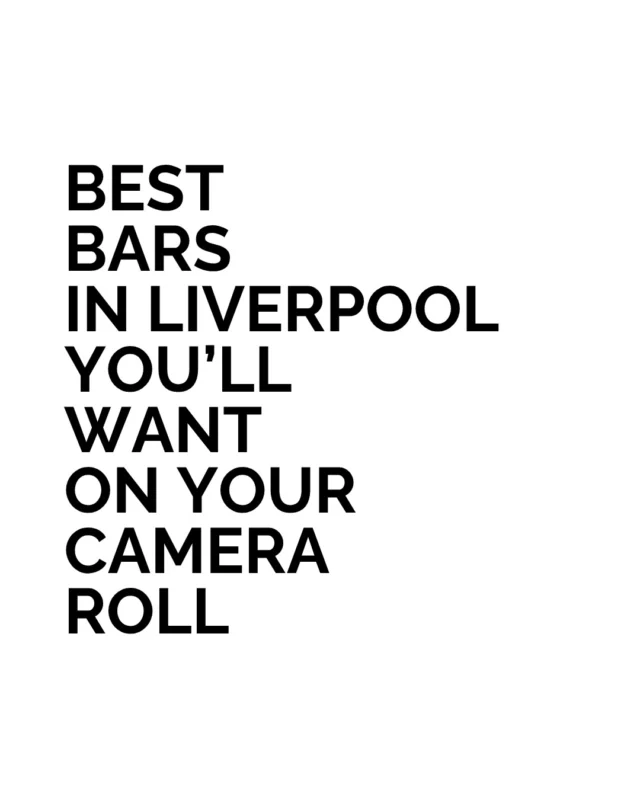 The best bars in Liverpool deserve a place in your weekend plans. A drink somewhere with character is a good excuse to dress up, meet friends and make an evening of it. 
 
For a Liverpool city break, choosing where to go out can be as enjoyable as choosing where to stay. Start with the kind of night you want, then find a bar to match. 
 
What’s your preference: a cocktail bar for two or somewhere to gather the whole group?
 
#BestLovedHotels