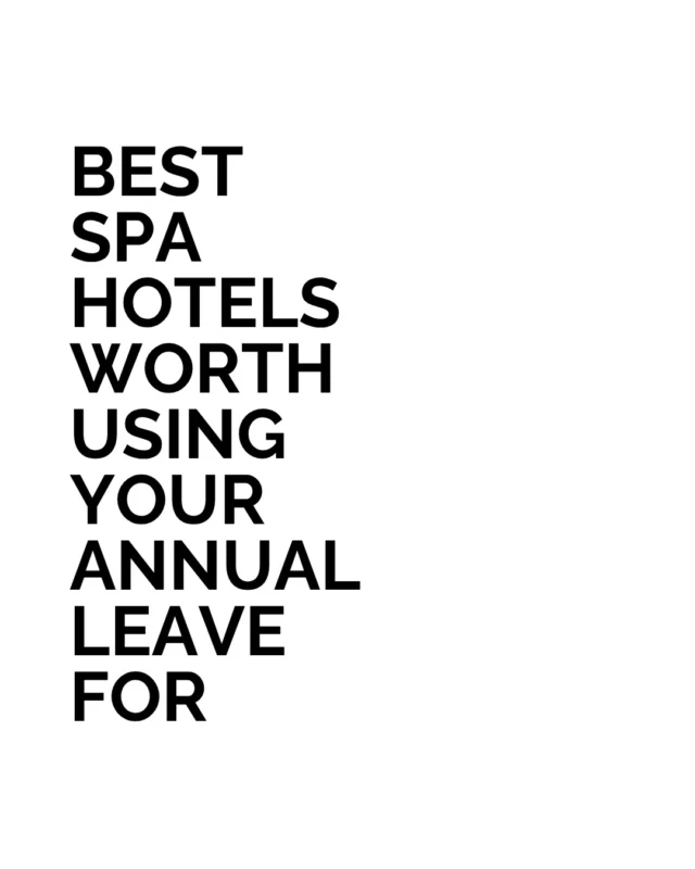 A spa holiday is a perfectly good use of annual leave. Having time to swim, read and sit for a while can be the whole reason for going away. 
 
Our pick of spa hotels is for those who want to make that time part of the stay, with surroundings that invite a slower pace. Give yourself a few days to enjoy it, rather than squeezing everything into an afternoon. 
 
Would you take a spa break alone or bring someone along?
 
#BestLovedHotels